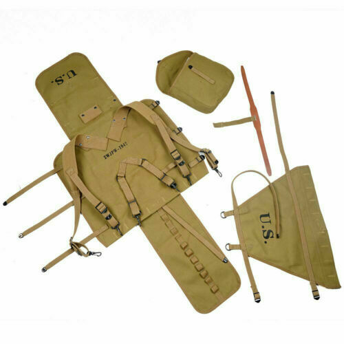 WWII US Army M1928 Carrying Backpack Canvas Field Rucksack Bag gallery