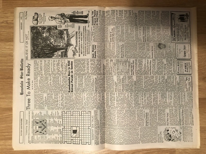 1941 Honolulu Star- Bulletin 12/07/1941 1st EXTRA gallery