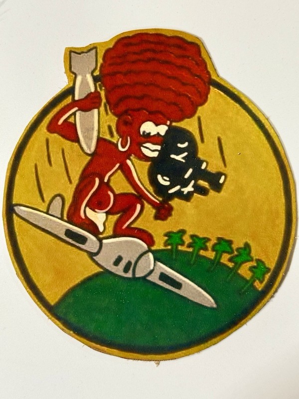 WWII USAAF 8th PHOTOGRAPHIC RECONNOISSANCE SQUADRON LEATHER FLIGHT JACKET PATCH