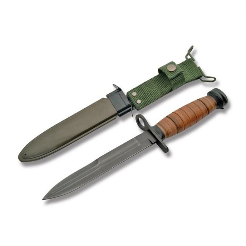 M1 Carbine Reproduction WWII Bayonet Knife w/ Sheath - Read Full Description