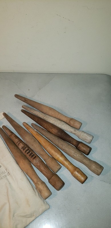 1943 WWII PINS Shelter Tent Half No.74-P 225 QM 1943 w 8 Wood Pins ?? FANTASY ?? gallery