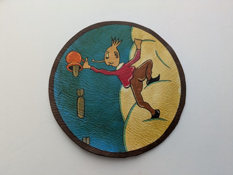 WW 2 350th Bomb Squadron 100th Bomb Group 8th A.F. leather jacket patch