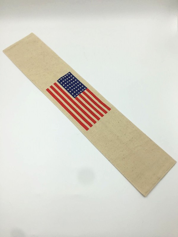 WW2 US ARMY AIRBORNE/PARATROOPER 48 STAR AMERICAN FLAG ARM BAND-12X50CM. gallery