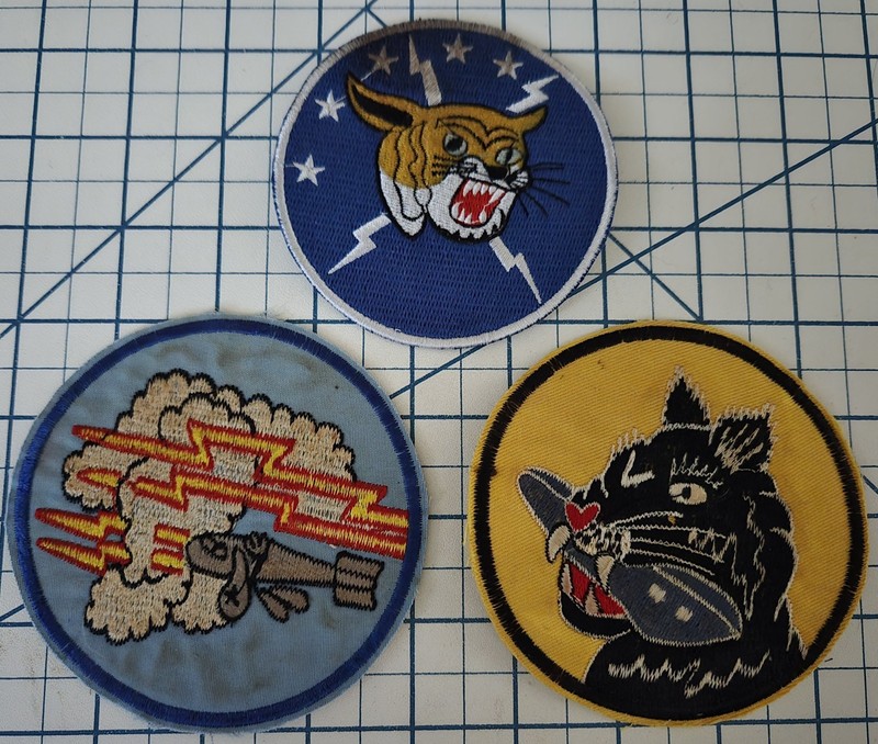REPRO WW2 Lot of 3 Diff Bomb Fighter Squadron USAAF Patch US Army Air Force #2