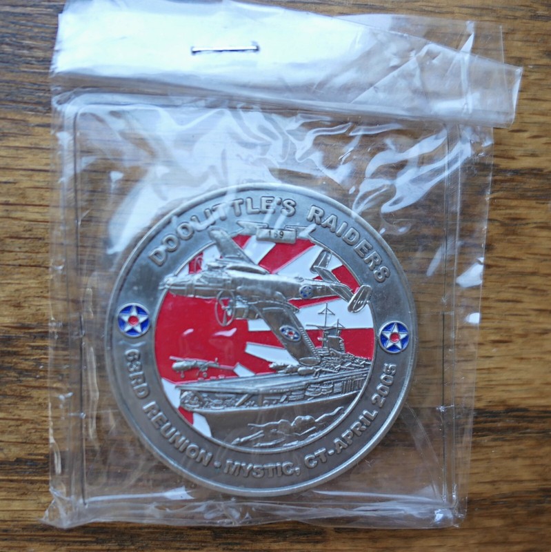 Doolittle Raiders 63rd Reunion 2005 Coin Mystic CT 1.75″ Numbered Standard Case