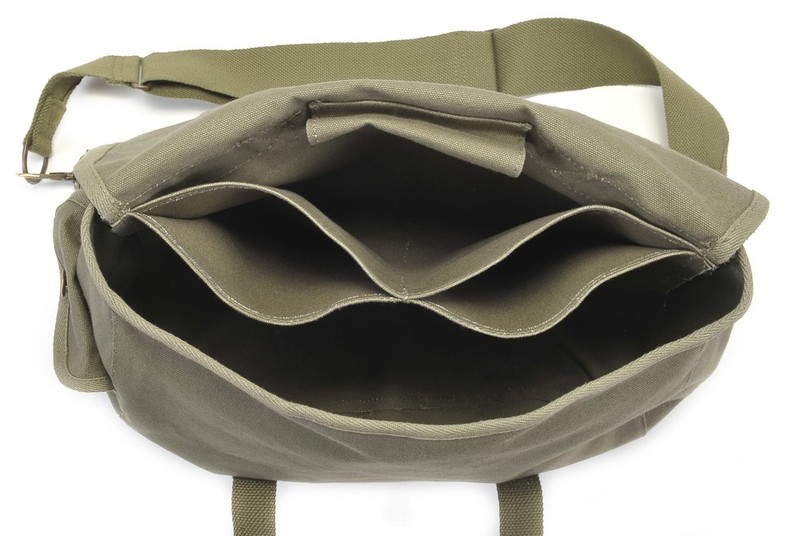 US WW2 101st Airborne Musette Bag with Shoulder strap OD marked JT&L 1944 gallery