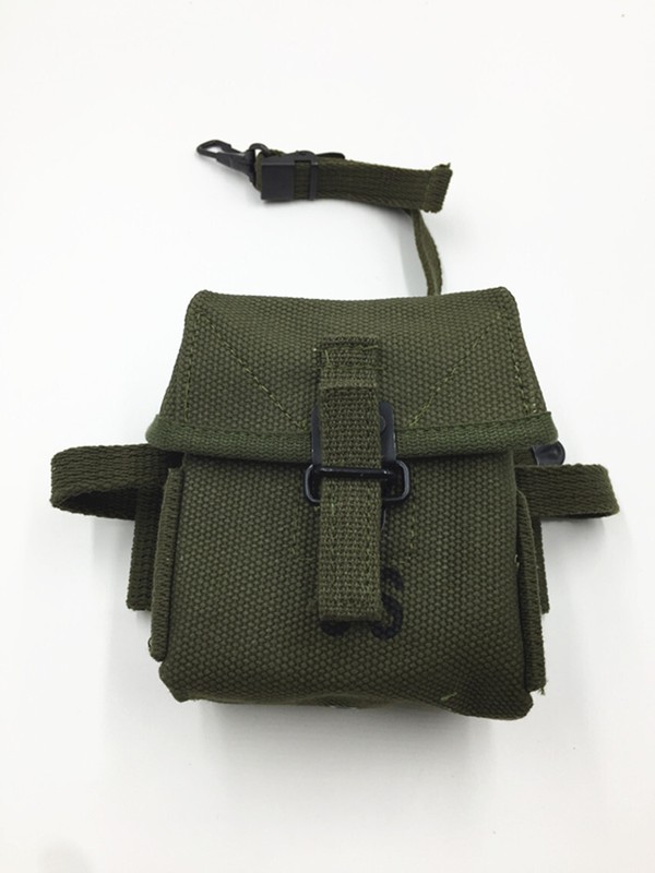 WWIIWW2 US Vietnam Army M1956 M16 Universal Short Canvas Pack Bag Pouch Tool Kit gallery