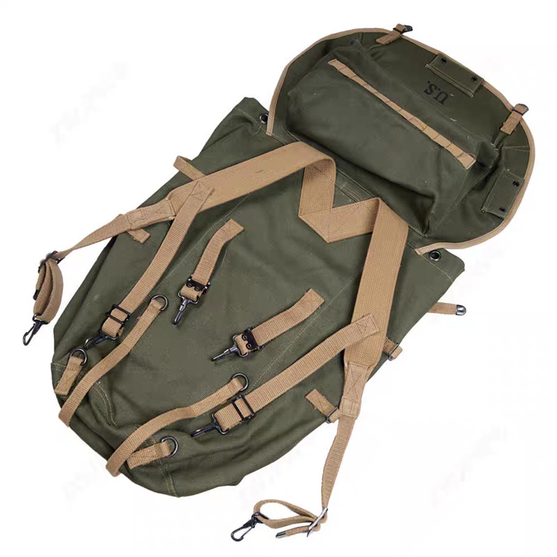 WWII US Army M1943 Field Pack Backpack M-1943 Canvas Bag gallery