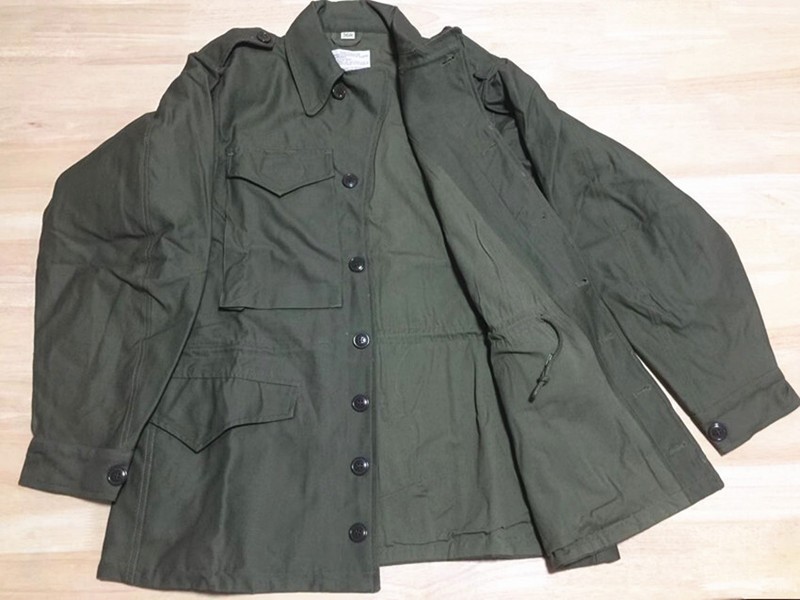WW2 US Army Green M43 Jacket Windbreaker Uniform Pure Cotton And M1 Garand SET gallery