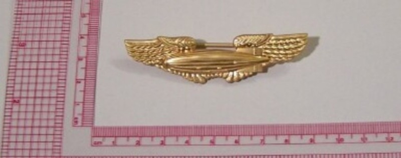 US Army WWII Air Airship Blimp Pilot Uniform War Wing Pin Badge Medal Aircraft X