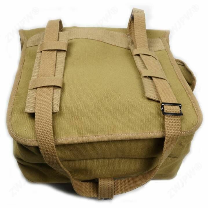 WWII USMC Field Pack Shoulder Bag Pouch Canvas Khaki gallery