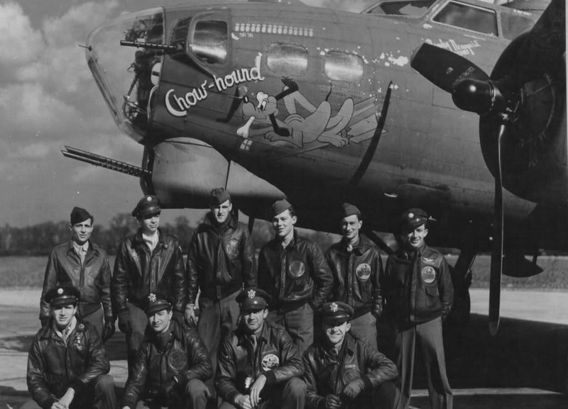 Reproduction Nose Art Panel, B-17G Flying Fortress "Chow Hound" WWII NAP-0138-MK gallery