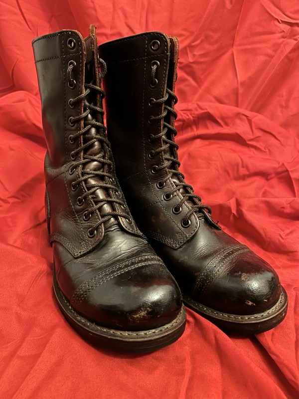 US Army WW2 Corcoran Paratrooper Jump Boots Size 8, Repro gallery