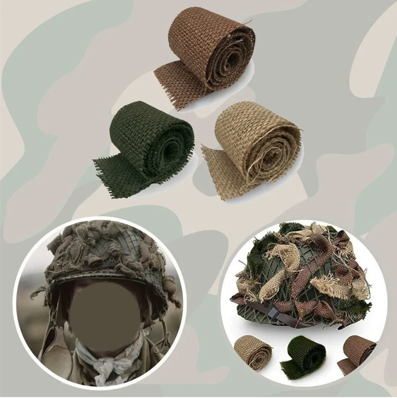 Paratrooper Helmet Ornament WW2 American Soldier Net Cover First Aid Kit Linen gallery