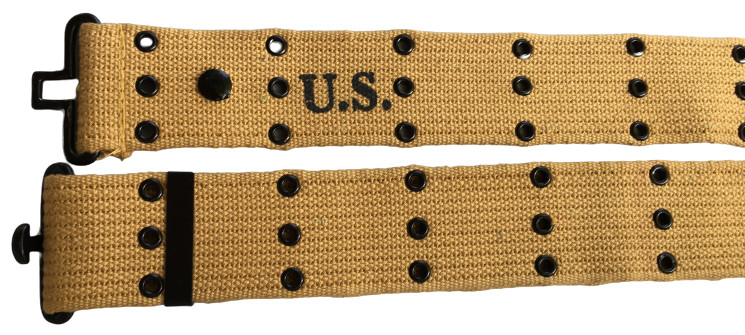 M1936 Canvas Pistol Belt with M1911 Black Colt Holster and .45 Magazine Pouch gallery