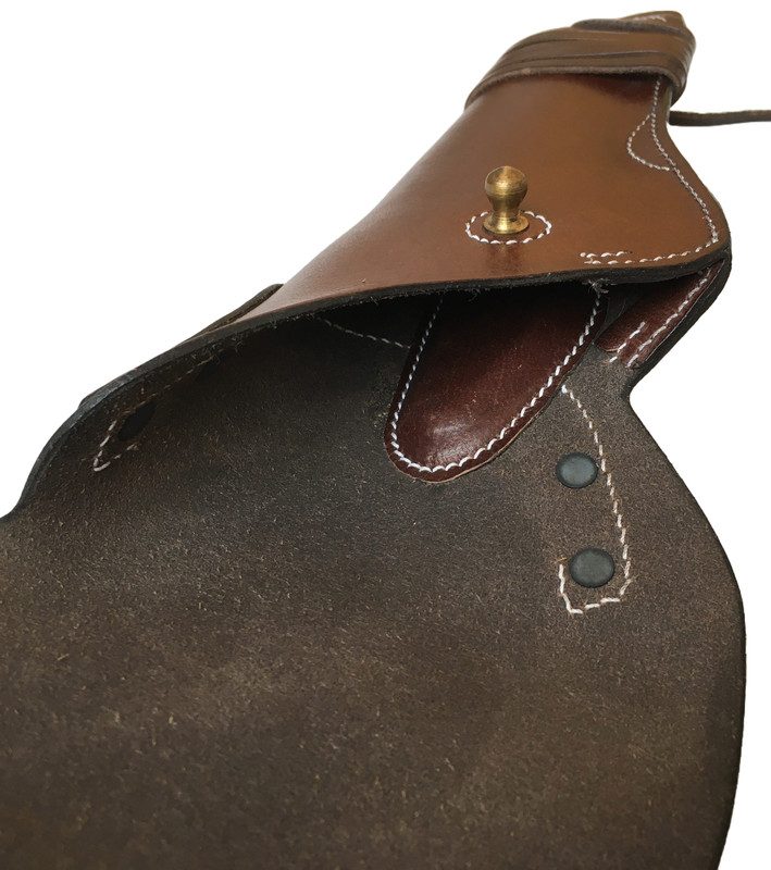 US WWII M1911/M1911A1 .45 Colt Pistol Hip Leather Holster -Dark Brown gallery