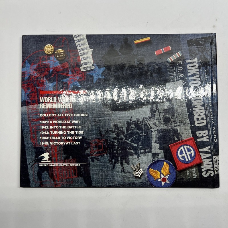 USPS World War II Remembered 1942 Into The Battle Book & Mint Stamp Set WW2 gallery