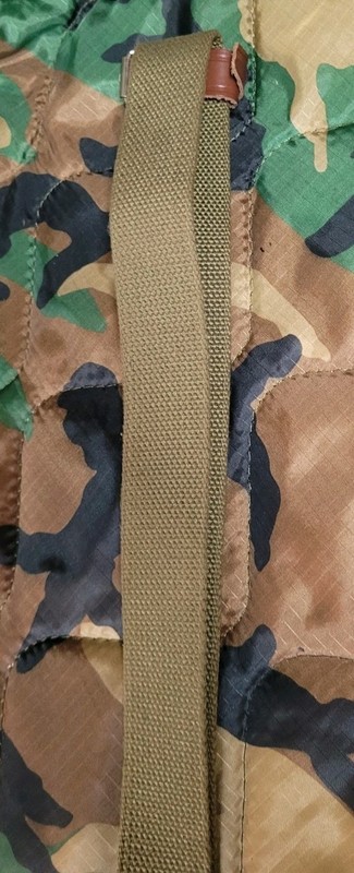 Com Block Reproduction Military Sling CANVAS And Leather Adjustable Slide gallery