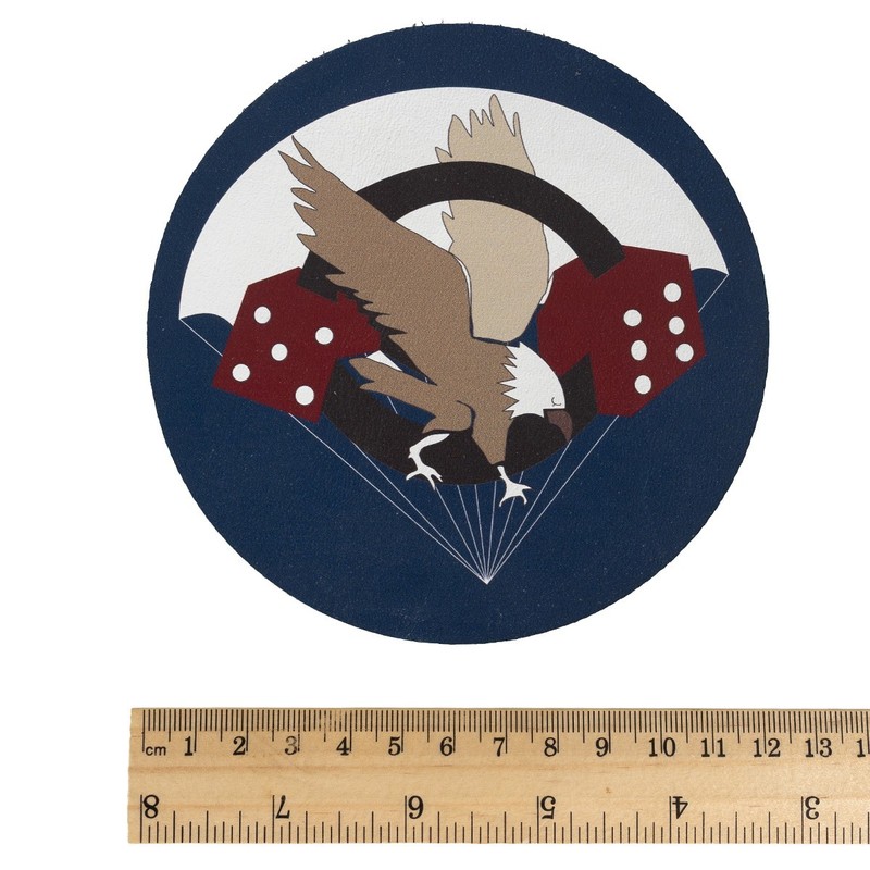 WW2 506th PIR Airborne Repro Leather Patch - US Military Collectible Insignia gallery