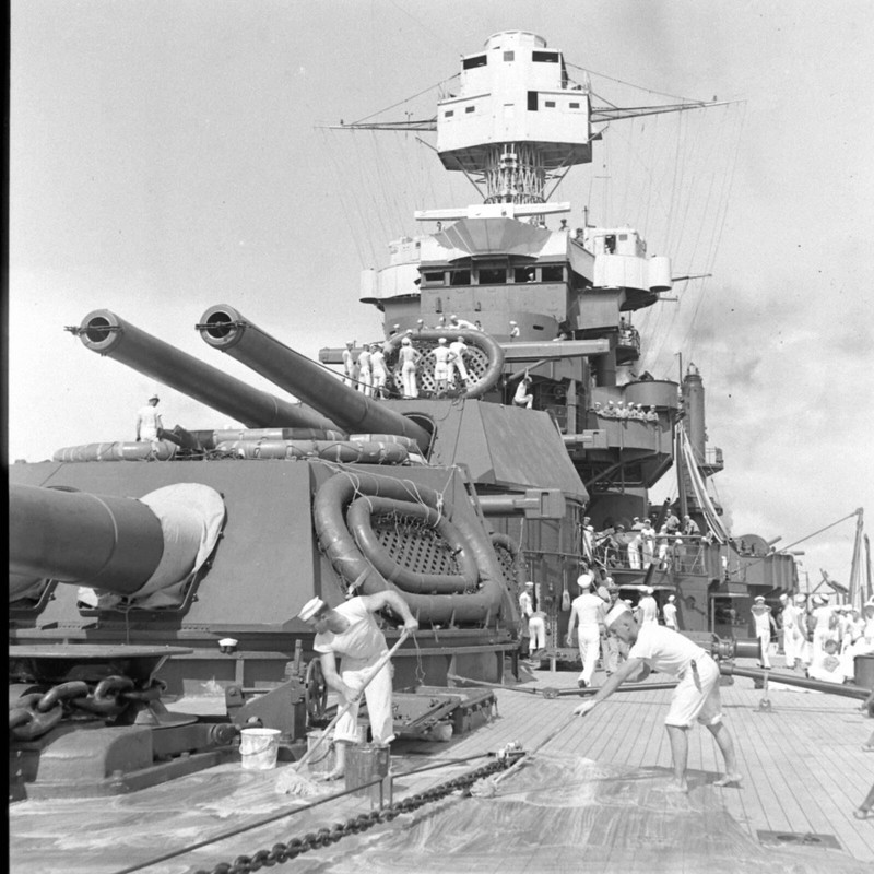 WW2 WWII Photo World War Two / USS Maryland BB-46 Hawaii 1941 US Navy / 7540