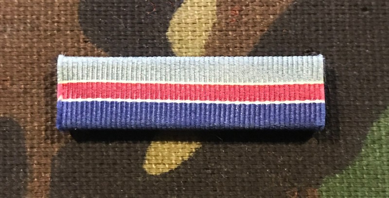 MERCHANT MARINE COMBAT BAR; ORIGINAL RIBBON ON NEW HARDWARE