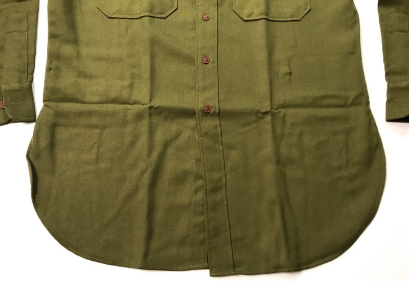 WWII US ARMY INFANTRY OFFICER M1937 M37 COMBAT FIELD WOOL SHIRT-SIZE 6 (52-54R) gallery