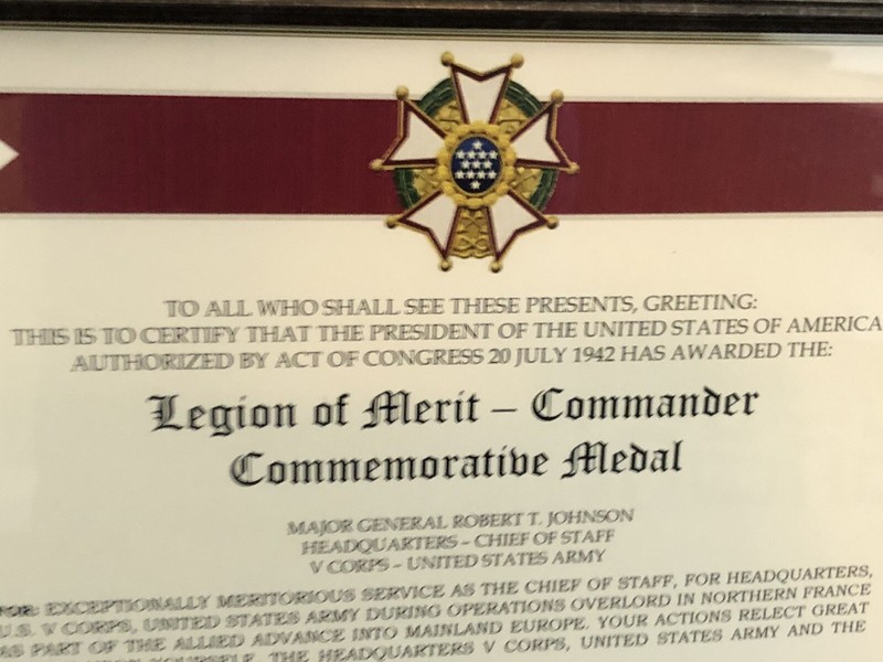 LEGION OF MERIT ~ COMMANDER Commemorative Certificate ~ Type 1 w/Free Printing gallery