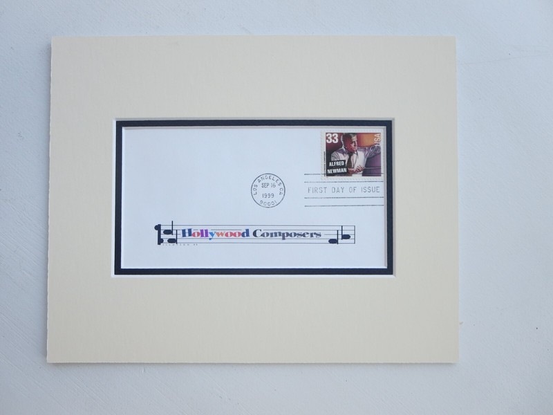 The Great Hollywood Composer Alfred Newman & First Day Cover of his own stamp