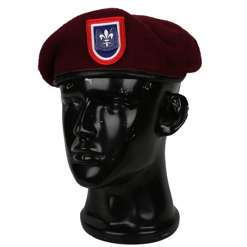 US ARMY 82ND AIRBORNE DIVISION BERET SPECIAL FORCES GROUP RED WOOL HAT 7-1/4 gallery
