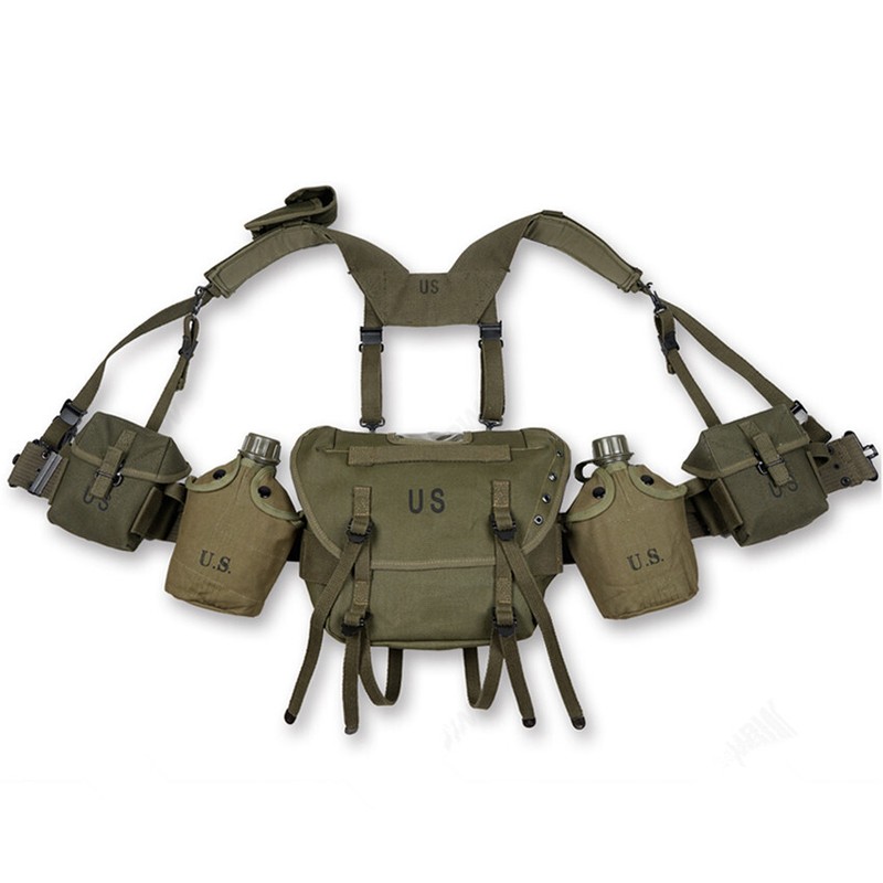 VIETNAM WAR US ARMY M1956 M1961 M16A1 COMBAT FIELD GEAR PACKAGES EQUIPMENT SET