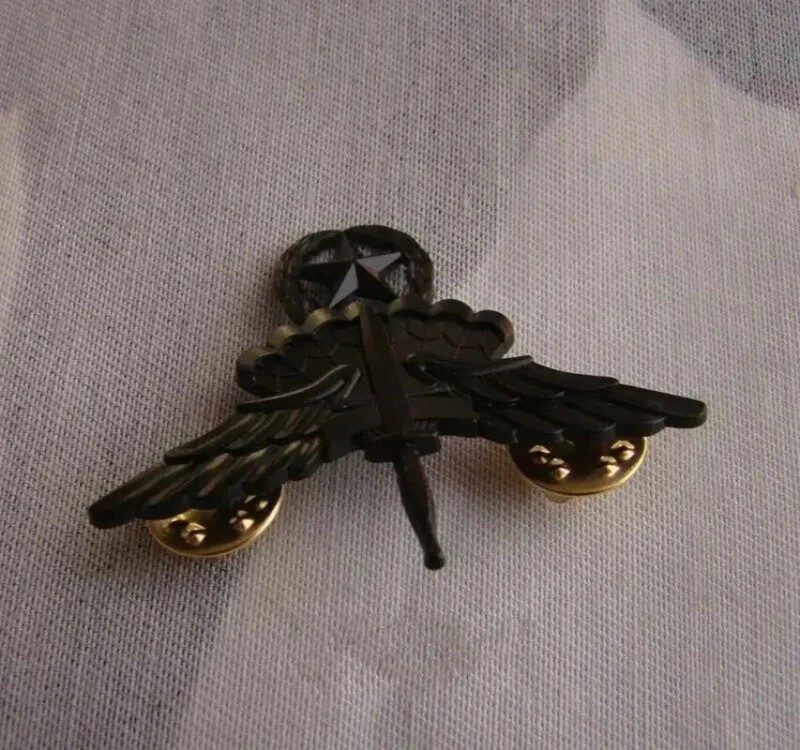 3 Pieces US Army FREE FALL JUMP WINGS MASTER BADGE CAP PIN INSIGNIA Silver gallery