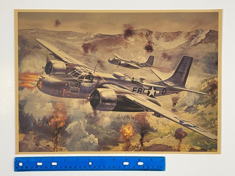 World War II Poster Twin-Engine Douglas Invader Bomber Plane WW2 Poster Print gallery