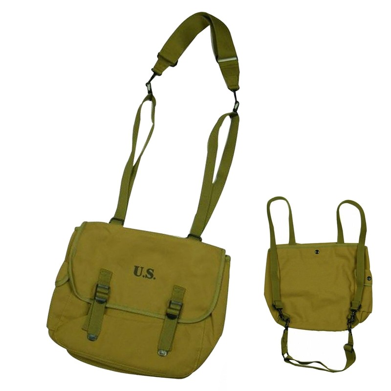 WW2 US MILITARY M36 MUSETTE WWII CANVAS BAG BACK HAVERSACK gallery