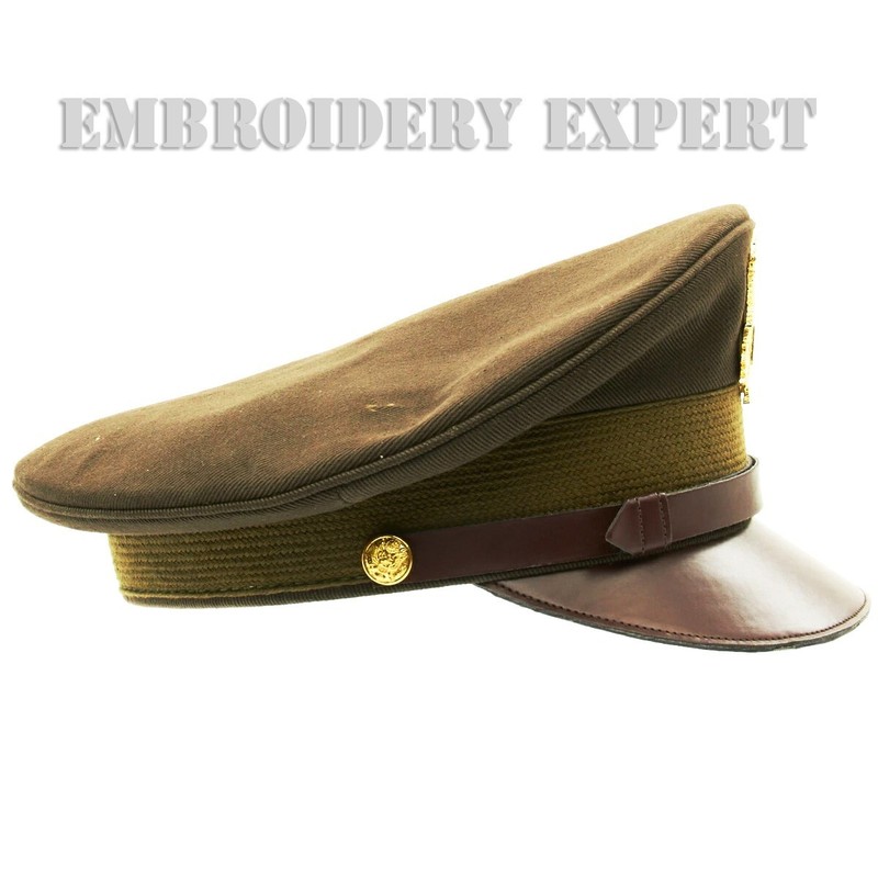 U.S. WWII Officer Visor Crush Cap OD Green Cap - US Army Aircorps Military Cap gallery