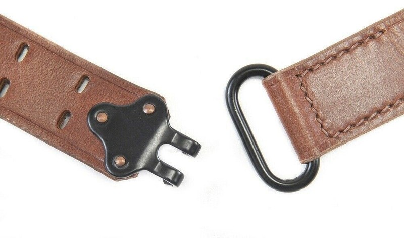 M1907 LEATHER RIFLE SLING Dated 1944 M1 GARAND SPRINGFIELD Drum Dyed Leather gallery