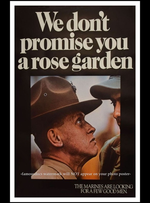 11×17 Marines Recruitment Poster PHOTO USMC Marine Corps Recruiting NO ROSES