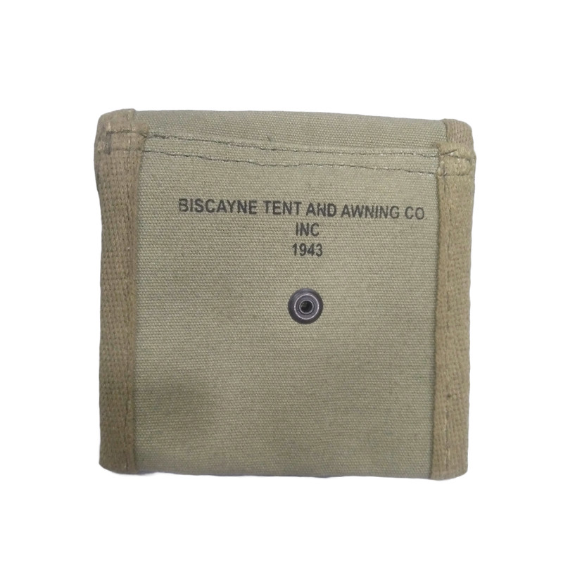 (PACK OF 2) U.S WW2 M1 Carbine Buttstock Magazine Pouch WWII Ammo Pouch OD Green gallery