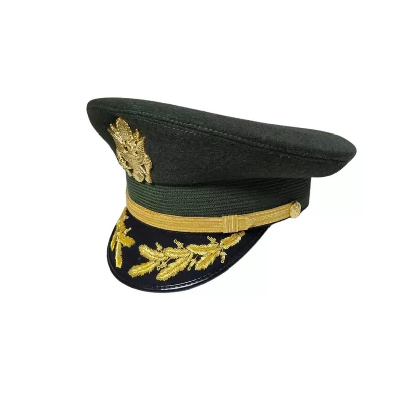 Replica US Army Field Grade Officer Service Dress Green Hat Cap, All Sizes gallery