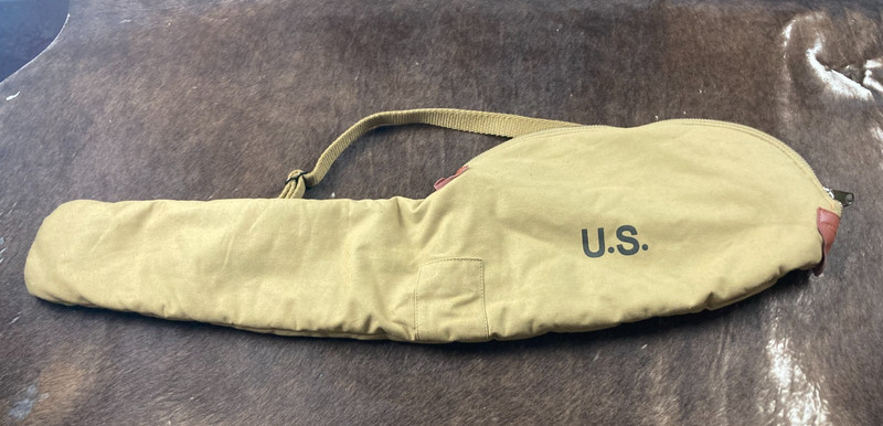 Reproduction WWII Style US Army Rifle 35” Carrying Case Fully Lined & Faux Fur