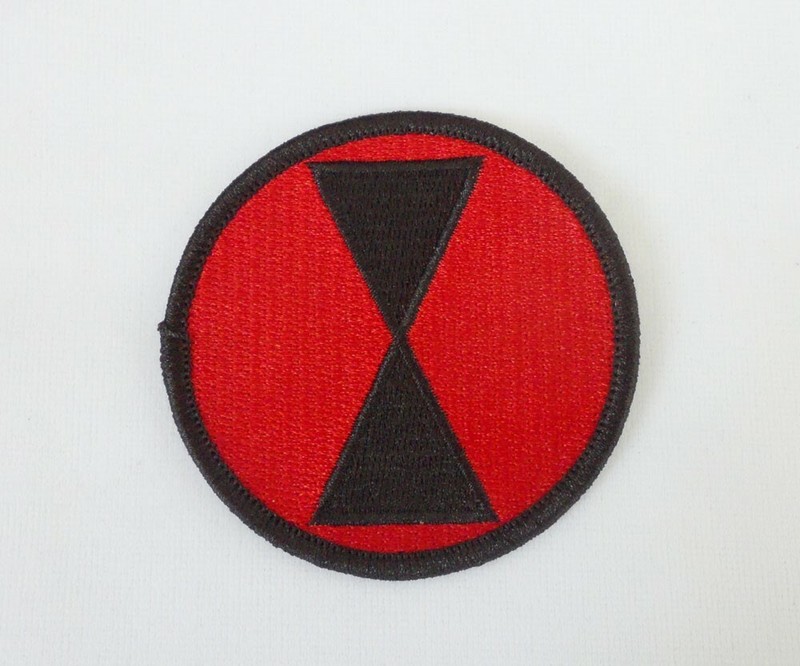WWII U.S. Army 7th Infantry Division Embroidered Patch