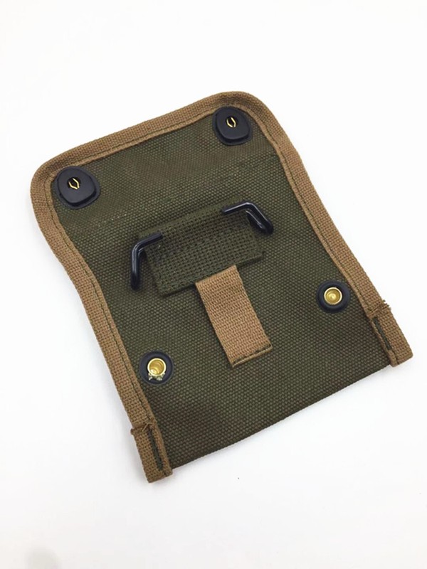 KOREAN WAR US ARMY KHAKI FIRST AID POUCH WITH HOOK Compass Bag Coin Purse Green gallery