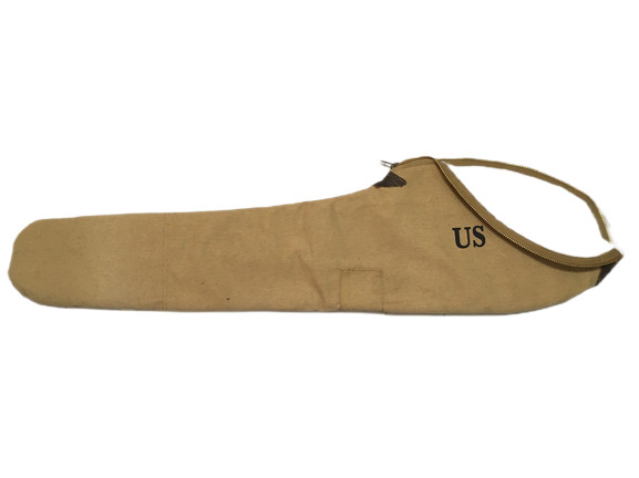 Army WWII US M1 Garand 1943 Canvas Carry Case with Carry Strap Fleece Lining