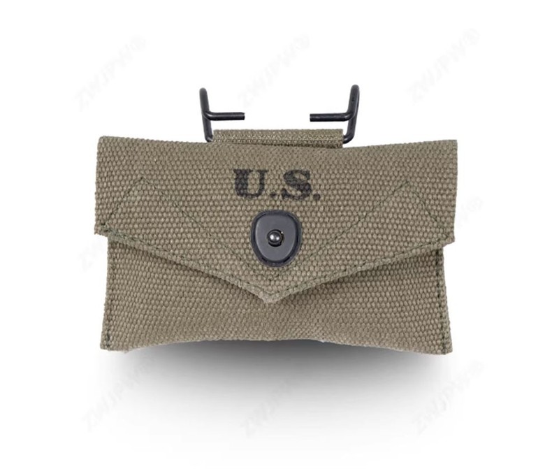 WWII U.S. M1942 First Aid Kit With Hook Bag Pouch-1409