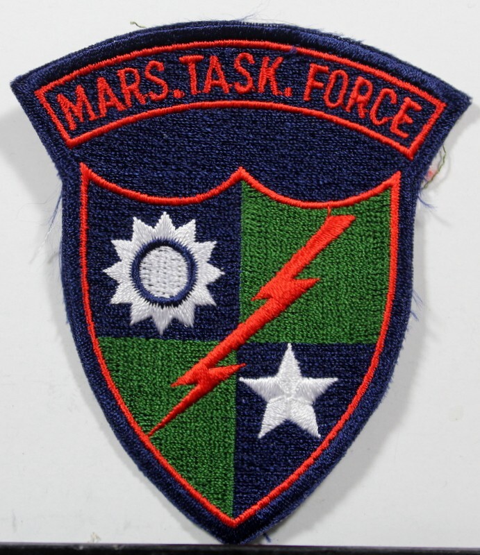 US Army MARS. TASK. FORCE Full Colored Patch Insignia Badge WW 2 II Reproduction