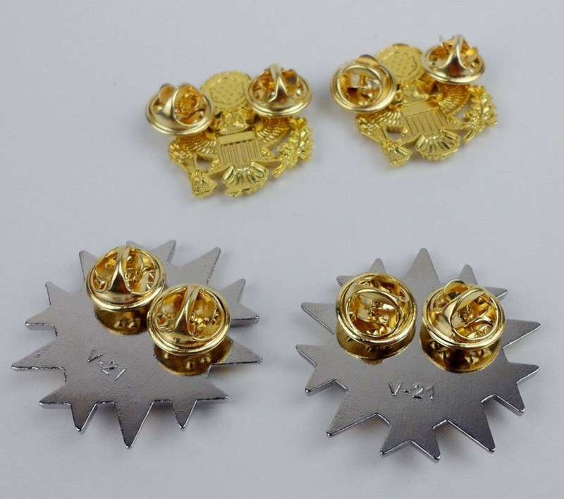SET US ARMY SIX STAR RANK INSIGNIA BADGE PIN EAGLE BADGE gallery