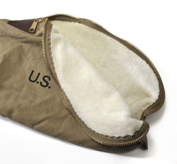 WORLD WAR 2 M1 GARAND FLEECE LINED CANVAS CASE Khaki Color Marked JT&L 1942 gallery