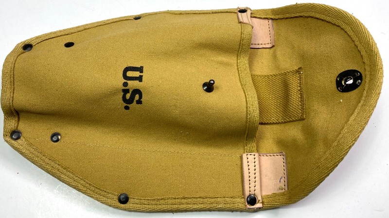 WWII US M43 M1943 ENTRENCHING SHOVEL TOOL CARRIER COVER-KHAKI gallery