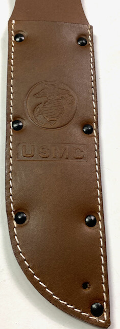 WWII US USMC MARINE K-BAR FIGHTING KNIFE LEATHER CARRY SCABBARD gallery