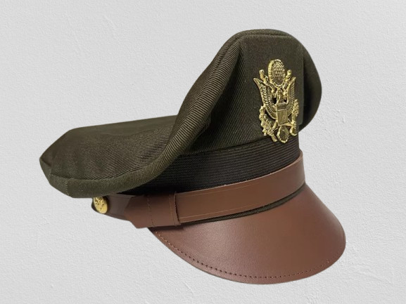 WW2 US American USAAF Army Military General Officers Crusher Visor Hat Cap gallery
