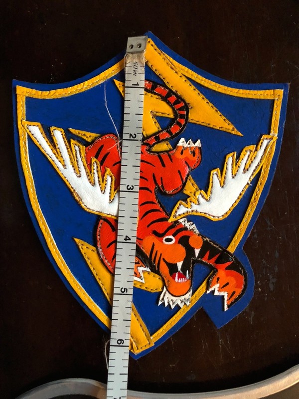 FLYING TIGERS AVG CBI LAYERED LEATHER PATCH HAND PAINTED Museum Quality!